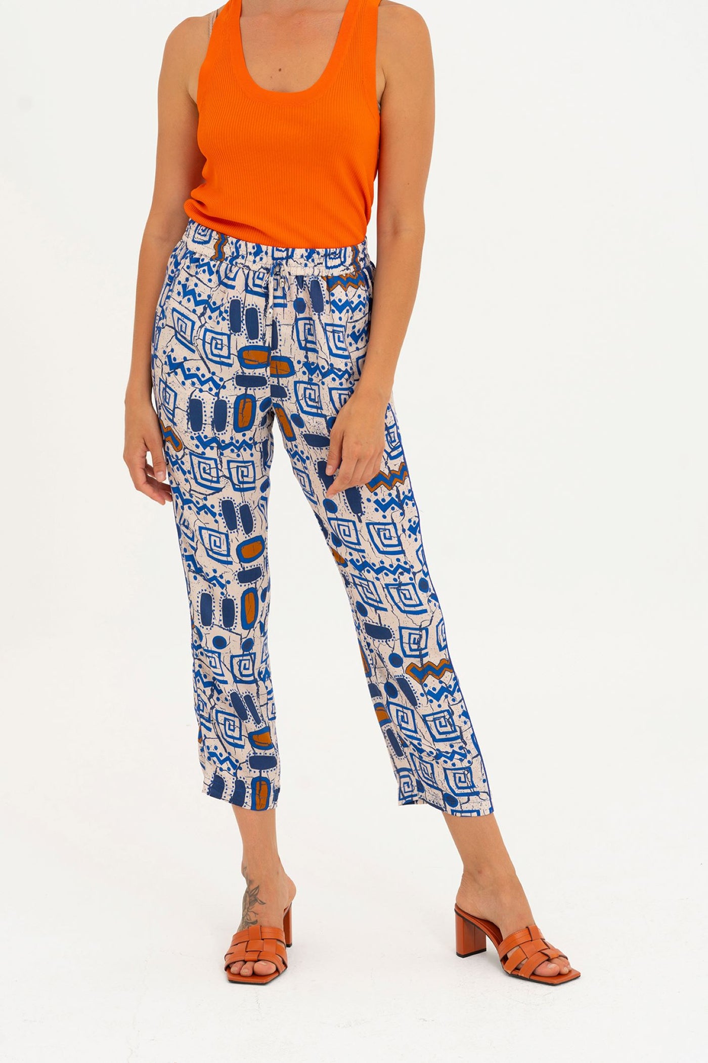 Tinta Style Nani Blue Print Trouser