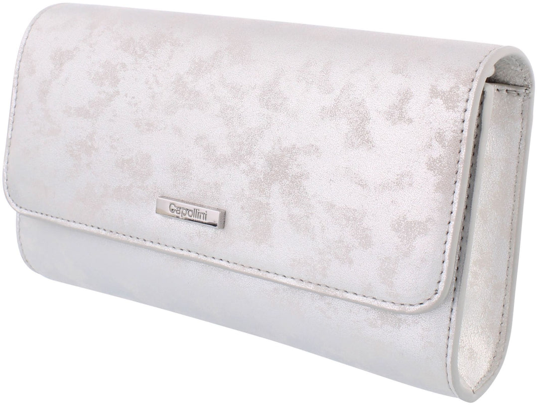 Capollini  Silver Clutch Bag