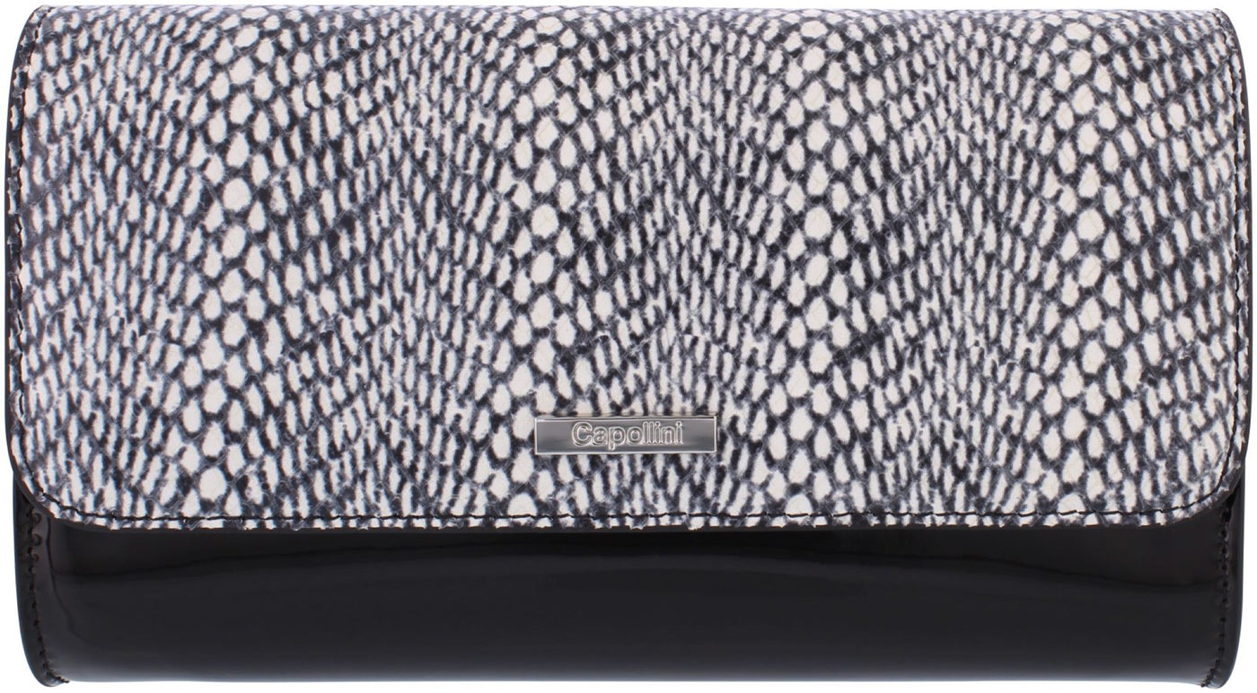 Capollini Stella Black Clutch Bag