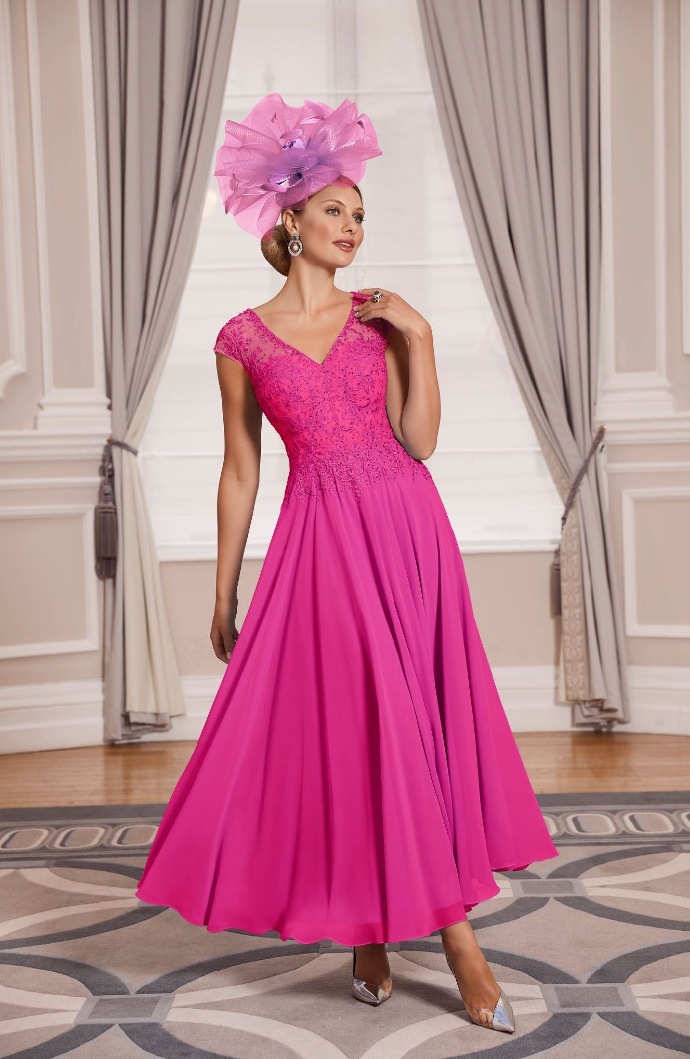 Veni Infantino Dress Fuchsia 992041