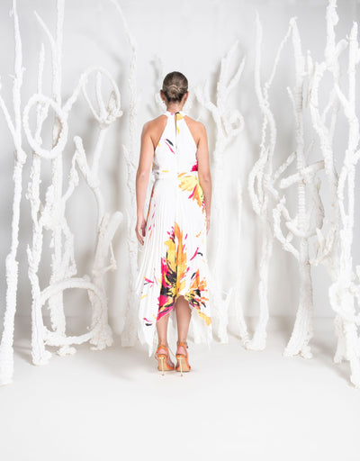 Kevan Jon Vienna Pleat Multi Colour Dress