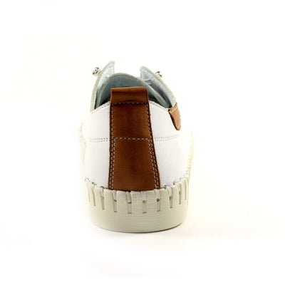 Lunar FLM001 Flamborough Leather Shoe White