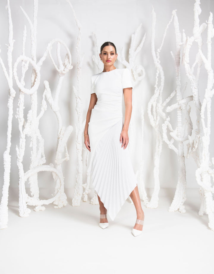 Kevan Jon Blaire Pleat Ivory