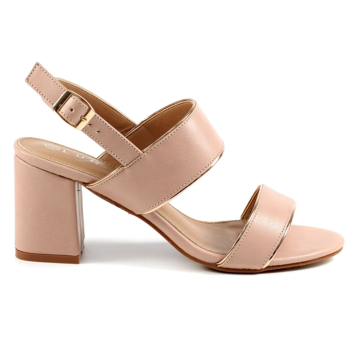 Lunar JLY202 Aldora Pink Block Heel