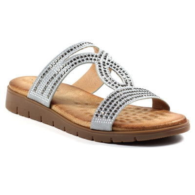 Lunar JLH390 Chavez Silver Sandal